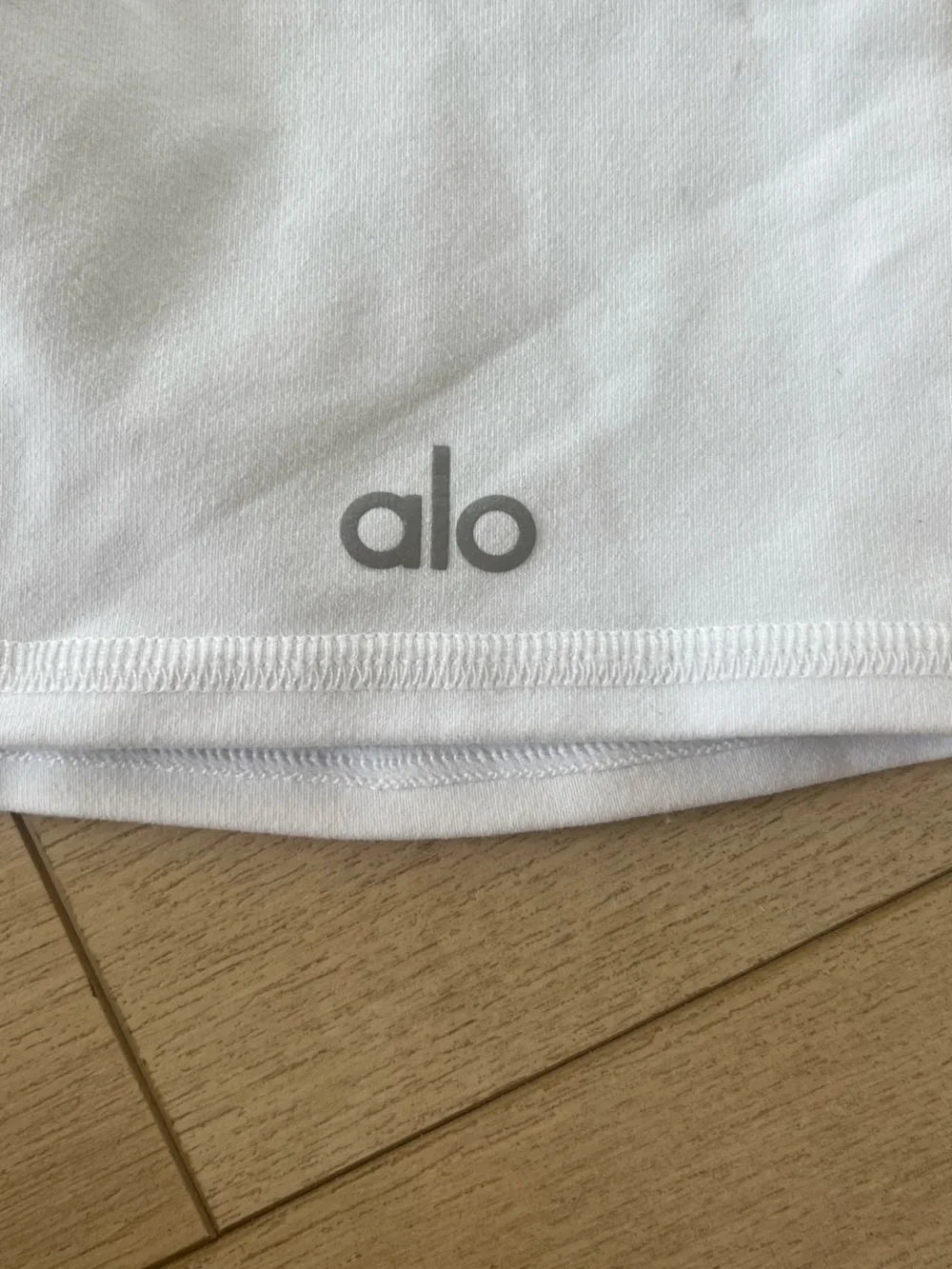 ALO Yoga White High-Waist Bike Shorts